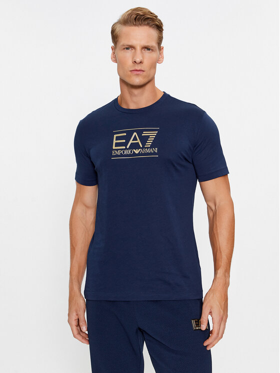 EA7 Emporio Armani EA7 Emporio Armani Póló 6RPT19 PJM9Z 1554 Sötétkék Regular Fit