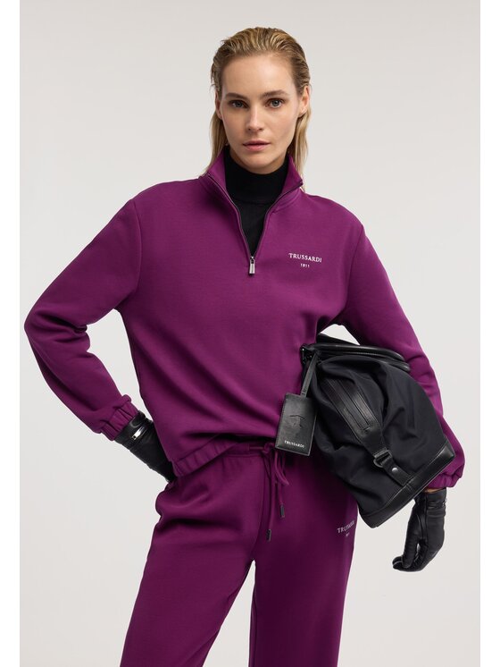 Trussardi Trussardi Felpa G8096000295N093 Viola Regular Fit