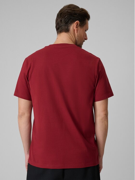 4F 4F T-Shirt COMMERCIAL 12 Czerwony ciemny Regular Fit