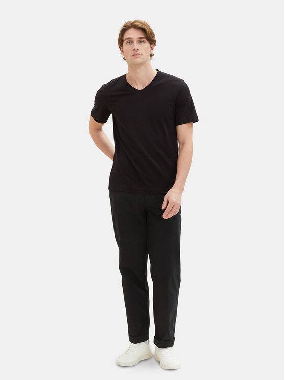 Tom Tailor Tom Tailor Komplekt kahest t-särgist 1037738 Must Regular Fit