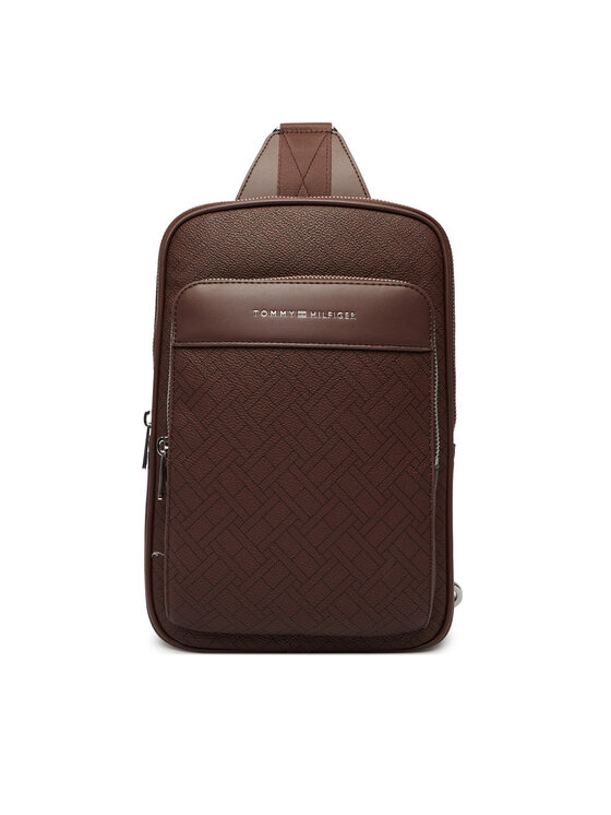 Tommy Hilfiger Tommy Hilfiger Brašna Th Flag Monogram Sling Pack AM0AM14140 Hnědá