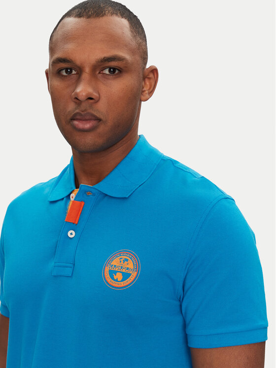 Napapijri Napapijri Polo E-Clanis NP0A4ID3B2W1 Niebieski Regular Fit