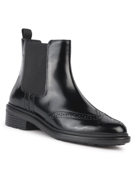 Geox Geox Členková obuv s elastickým prvkom D Walk Pleasure D36TGD 00038 C9999 Čierna