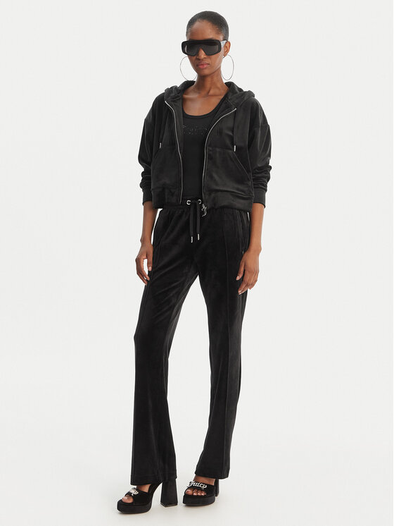Juicy Couture Juicy Couture Світшот Iccle JCWAS126304 Чорний Oversize