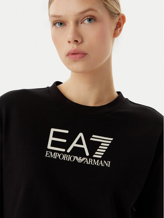 EA7 Emporio Armani EA7 Emporio Armani Melegítőfelső és sport rövidnadrág szett 7W000974 AF13135 UC001 Fekete Regular Fit