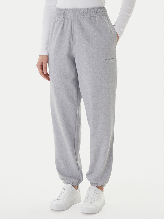 Calvin Klein Jeans Calvin Klein Jeans Pantaloni da tuta Foil Monologo LV047E826G Grigio Regular Fit