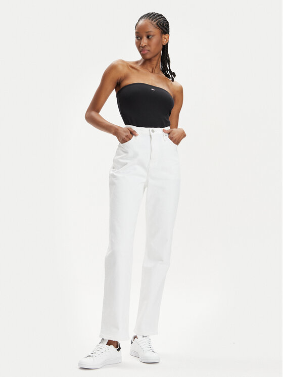 Tommy Jeans Tommy Jeans Τζιν Julie DW0DW17612 Λευκό Straight Fit