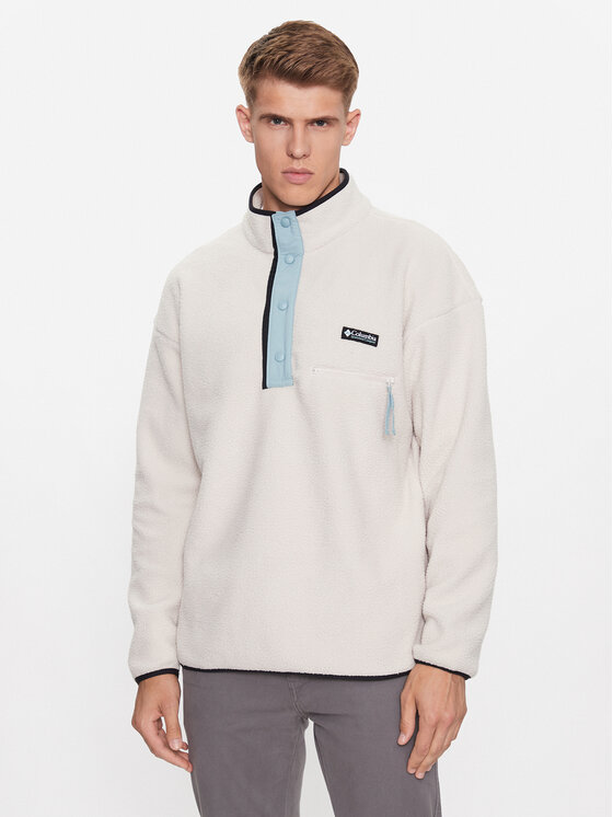 Columbia Fleecová mikina Helvetia Half Snap Fleece Hnedá Regular Fit