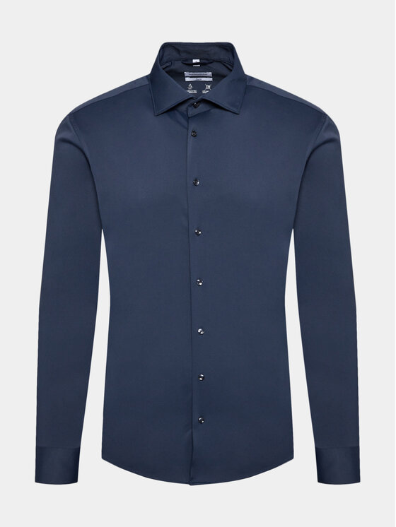 Seidensticker Seidensticker Camicia 01.650400 Blu scuro Slim Fit