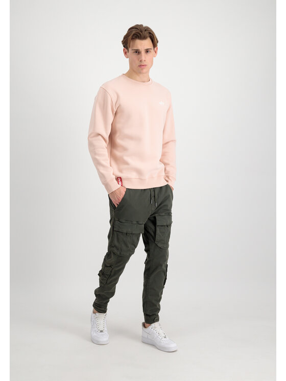 Alpha Industries Alpha Industries Bluza Basic Small Logo Sweatshirt Koralowy Regular Fit