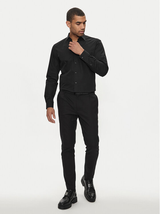 HUGO Hugo Koszula Valerio 50519812 Czarny Modern Fit