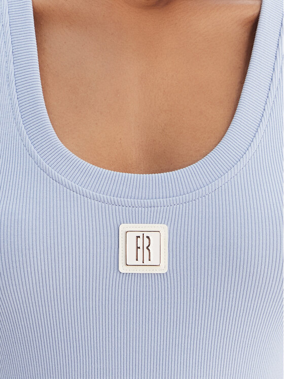 Fracomina Fracomina Top FP26ST2001J40101 Albastru celest Slim Fit