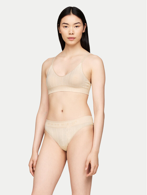 Tommy Hilfiger Tommy Hilfiger Stringové nohavičky UW0UW05503 Béžová