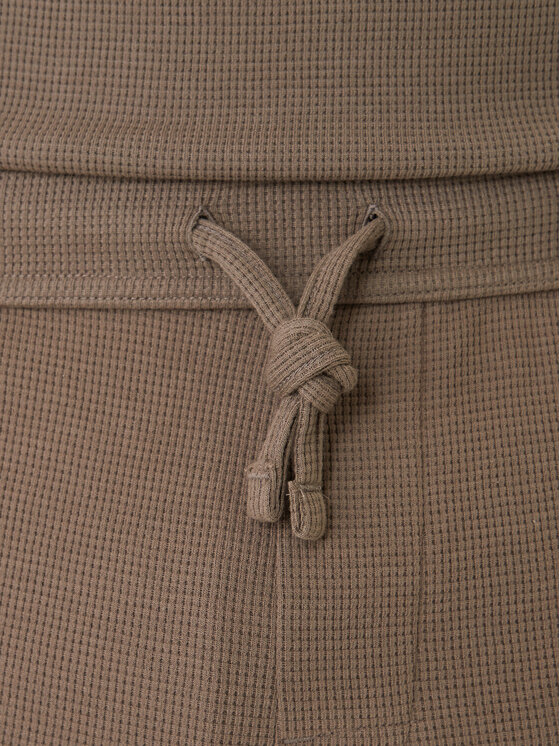 BOSS BOSS Teplákové nohavice Waffle 50535878 Hnedá Regular Fit
