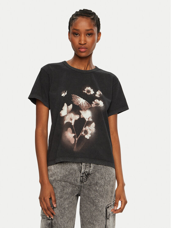 HUGO HUGO T-Shirt Destrel 50534246 Czarny Regular Fit
