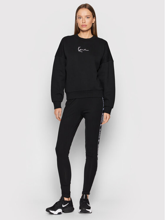 Karl Kani Karl Kani Felpa Small Signature 6129362 Nero Relaxed Fit