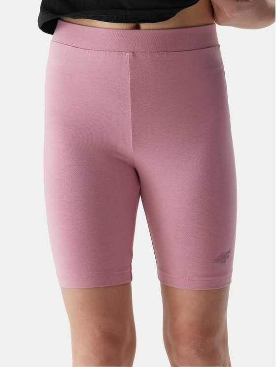 4F Športové kraťasy 4FJWSS24TTIGF129 Ružová Slim Fit