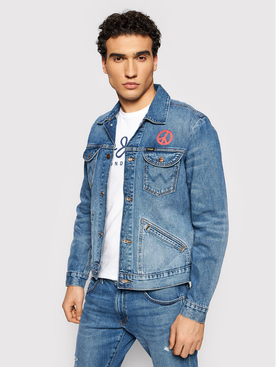 Wrangler Wrangler Giacca di jeans Icons W4MJUG12K 112129139 Blu scuro Regular Fit