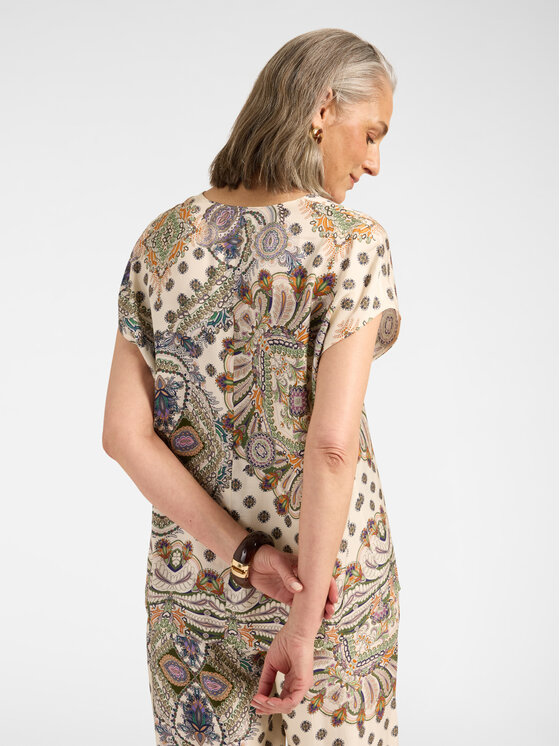 Elena Mirò Elena Mirò Bluzka 2132P000257N001 Kremowy Regular Fit