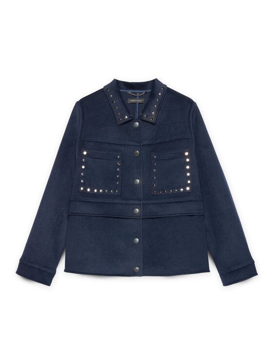 Fiorella Rubino Fiorella Rubino Cappotto 8389T000337N034 Blu Boxy Fit