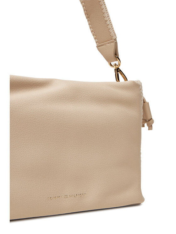 Tommy Hilfiger Tommy Hilfiger Torebka Th Soft Summer Mini Bucket AW0AW17541 Beżowy
