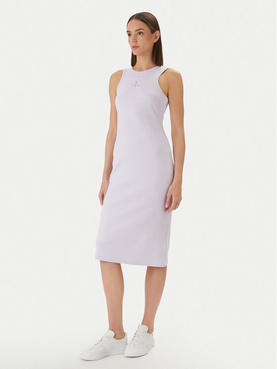 Calvin Klein Jeans Rochie de zi Monologo Baby LV047F242G Roz Slim Fit