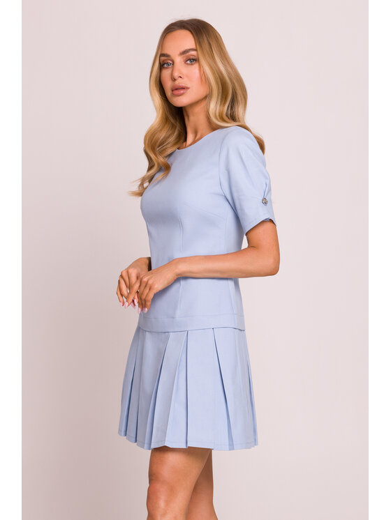 Made of Emotion Made of Emotion Vestito da giorno M842 Celeste Premium Fit
