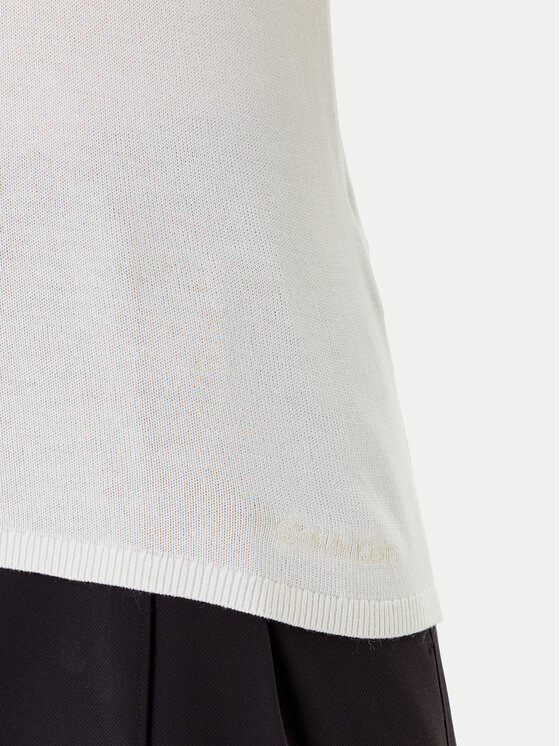 Calvin Klein Calvin Klein Džemperis LV044C341G Balts Regular Fit