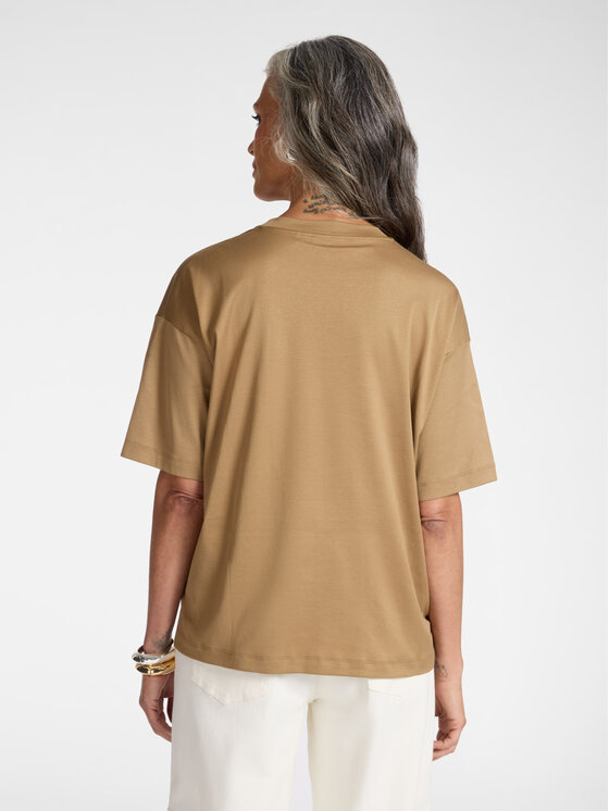 Elena Mirò Elena Mirò T-Shirt G065Z000583N022 Brązowy Regular Fit
