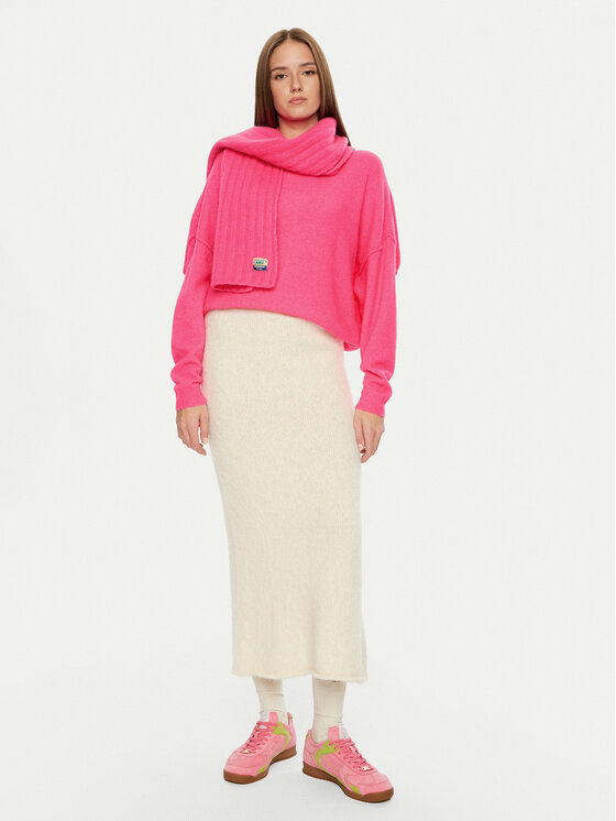 American Vintage American Vintage Maglione Damsville DAM225H24 Rosa Loose Fit