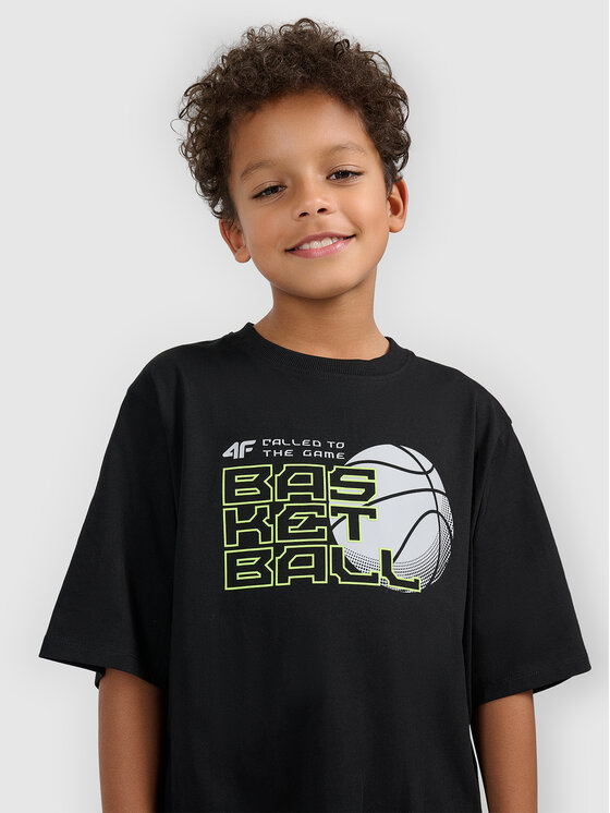 4F 4F T-Shirt THE GYM POWER Czarny Loose Fit
