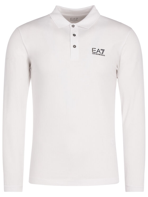 EA7 Emporio Armani Polokošeľa 8NPF05 PJM5Z 1100 Biela Regular Fit