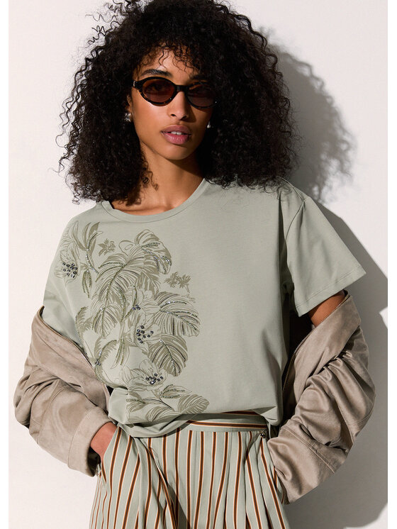 Liu Jo Liu Jo T-shirt CA6330JS088P9639 Verde Loose Fit
