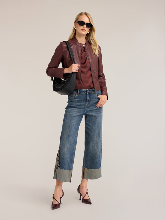 Motivi Motivi Jeans P494Q004743N024 Turchese Cropp Fit