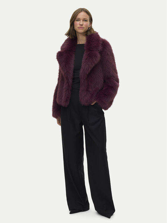 Vero Moda Vero Moda Futro Nora 10336482 Fioletowy Regular Fit