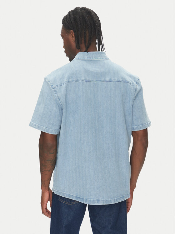 Mustang Mustang camicia di jeans Phoenix 1016653 Blu Boxy Fit