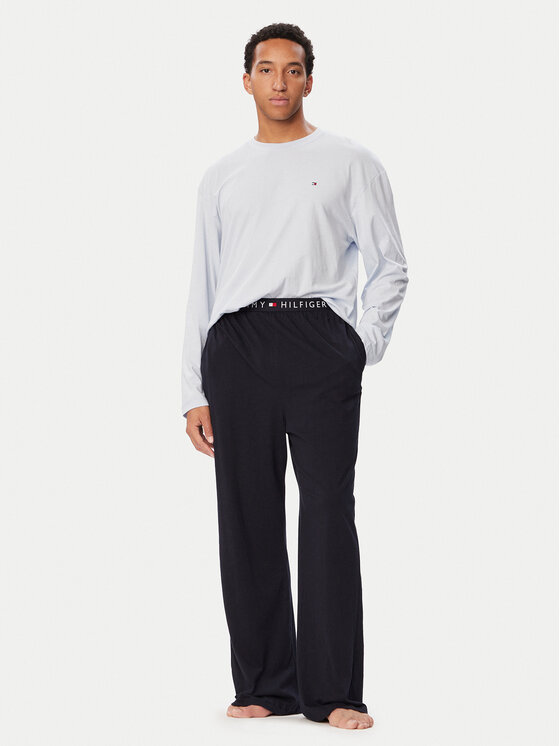Tommy Hilfiger Tommy Hilfiger Pyžamo UM0UM03602 Svetlo modrá Relaxed Fit