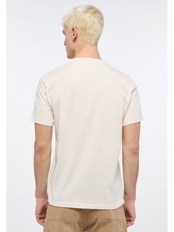 Mustang Mustang T-shirt ALEX C PRINT Bianco Regular Fit