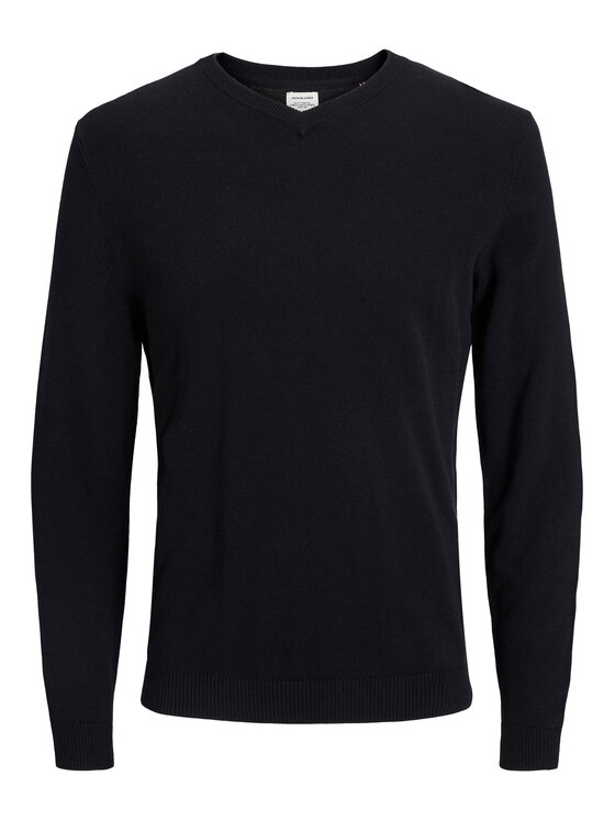 Jack&Jones Jack&Jones Sweter 12137194 Czarny Regular Fit