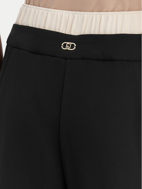 Liu Jo Sport Liu Jo Sport Bavlnené nohavice TA6150 TS923 Čierna Regular Fit