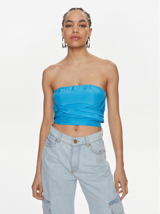 Patrizia Pepe Top 2C1541/A057-CA04 Modrá Regular Fit
