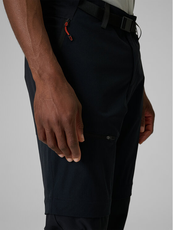 4F 4F Spodnie outdoor TREKKING Czarny Regular Fit