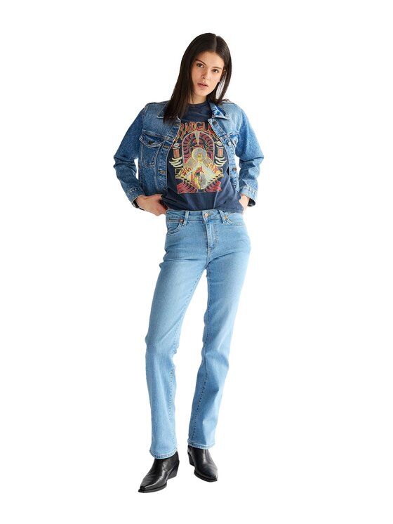 Wrangler Wrangler Jeansy Bootcut Niebieski Bootcut Fit
