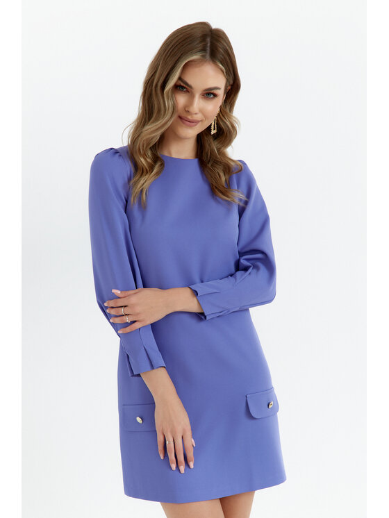 Makover Makover Sukienka wieczorowa K148 Fioletowy Ladies Fit