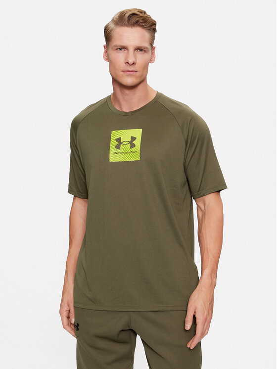 Under Armour Majica Ua Tech Prt Fill Ss 1380785 Khaki Loose Fit