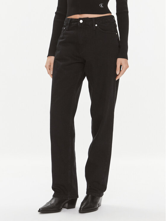 Calvin Klein Jeans Calvin Klein Jeans Jeans hlače 90's J20J222865 Črna Straight Fit