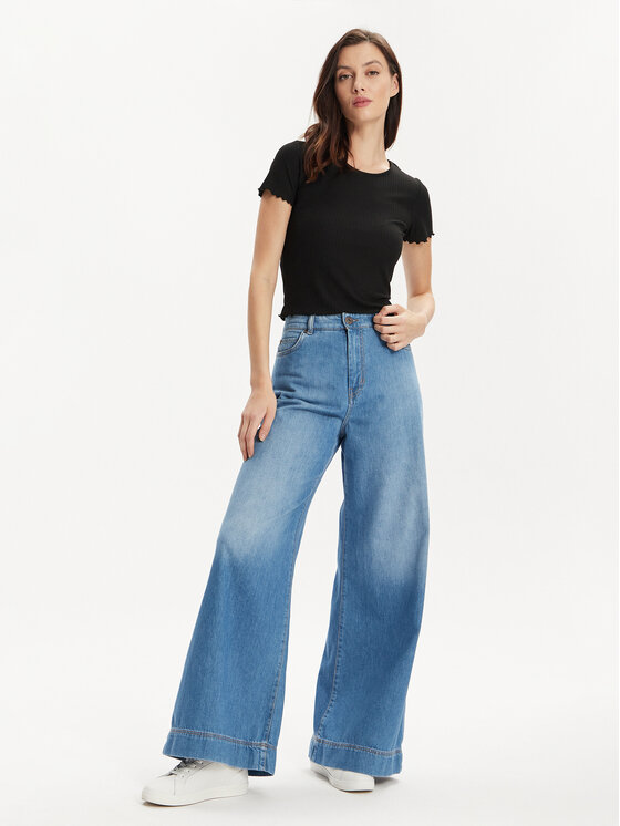 ONLY ONLY T-krekls Emma 15201206 Melns Regular Fit