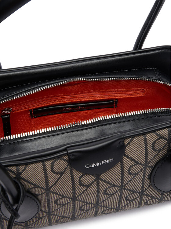 Calvin Klein Calvin Klein Дамска чанта Emblem Trio Jacquard LV04F3744G Сив