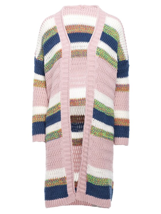 BeWear BeWear Kardigan bk036 Różowy Baggy Fit