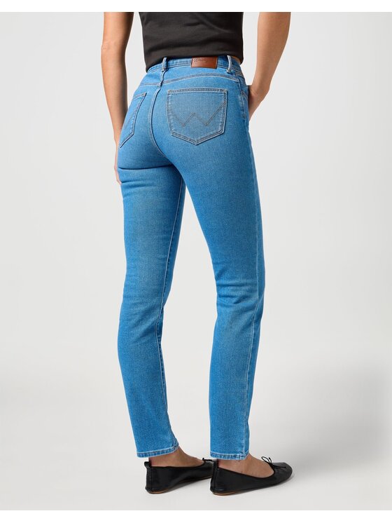 Wrangler Wrangler Jeansy SLIM Niebieski Straight Leg